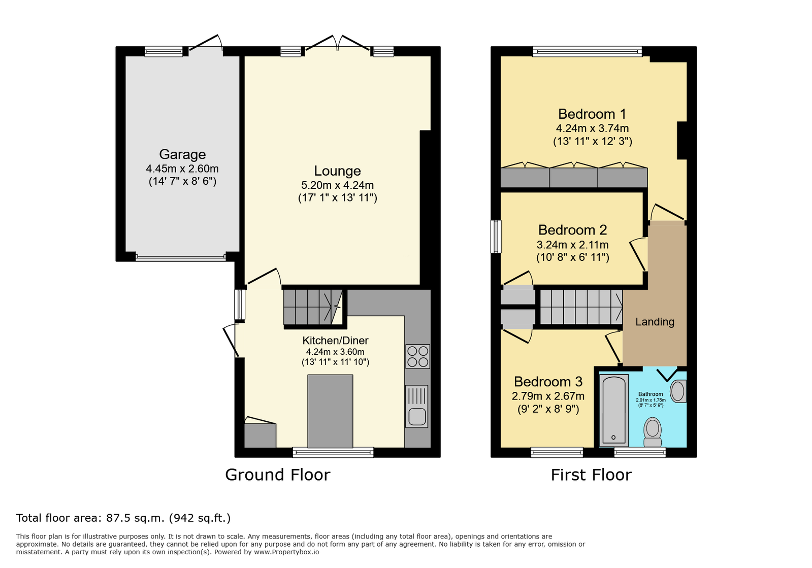 10, Wells Grove, Goole floorplan