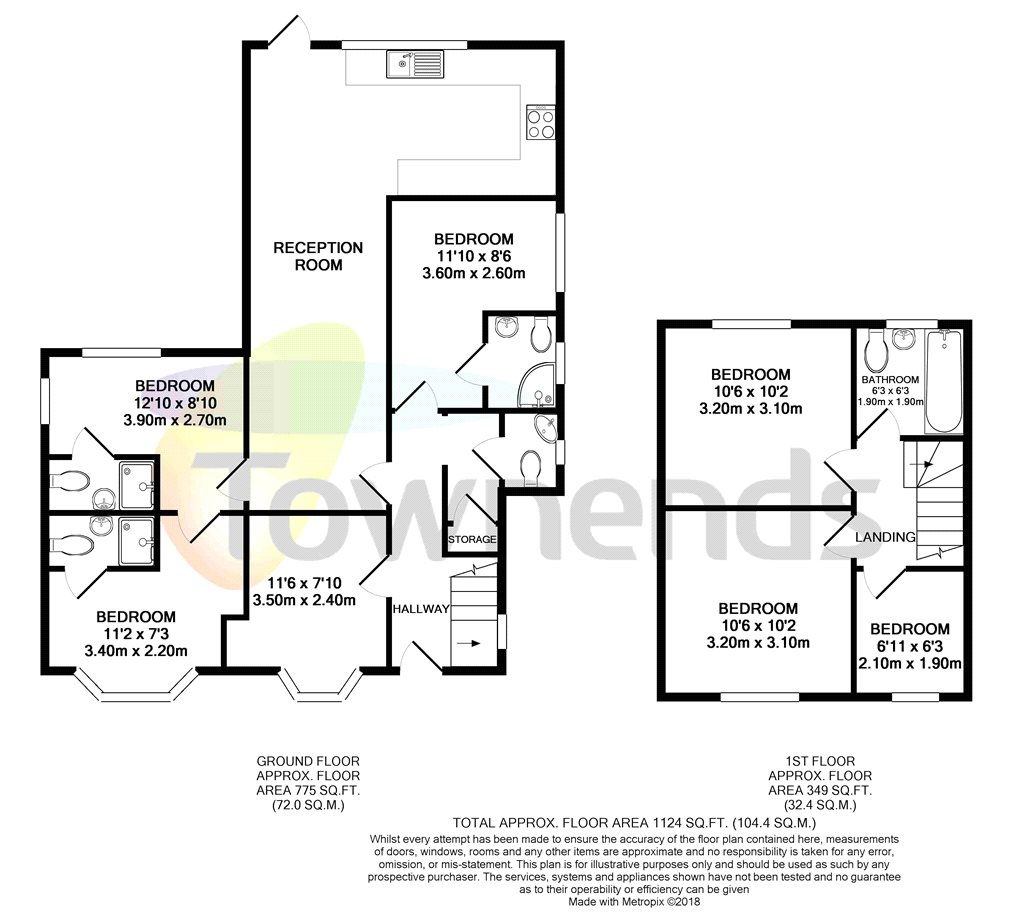 6 Bedrooms  to rent in Woking Road, Guildford, Surrey GU1