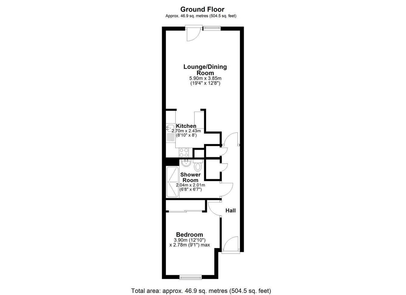 30 Kingsford Court, Coombe Valley Road, Dover floorplan