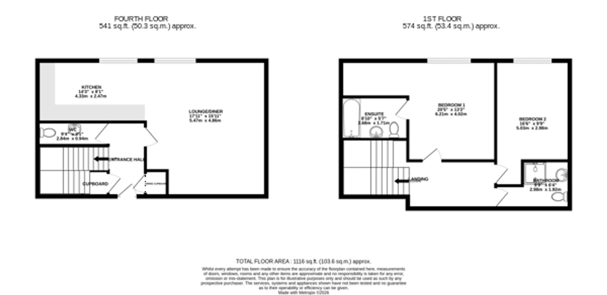 Apt 406, St. Georges Mill, Leicester floorplan