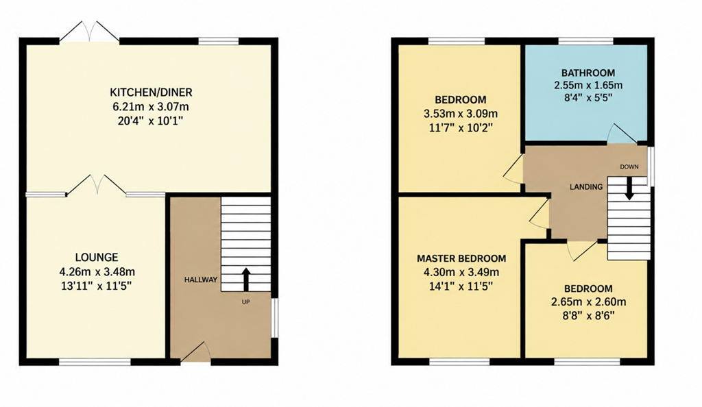55, Windermere Road Greater Manchester, Farnworth floorplan