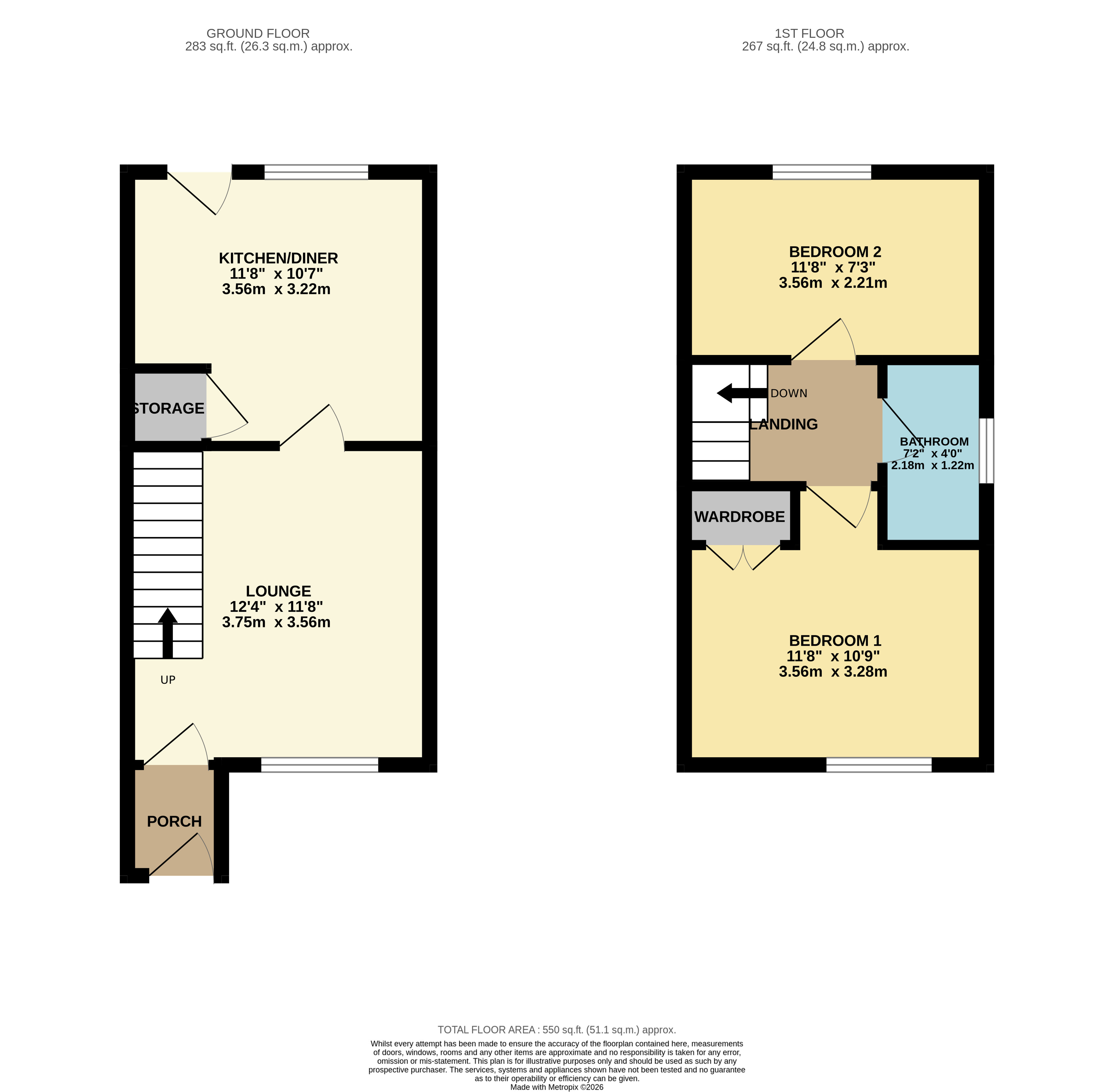 Yately Close, Bedfordshire floorplan