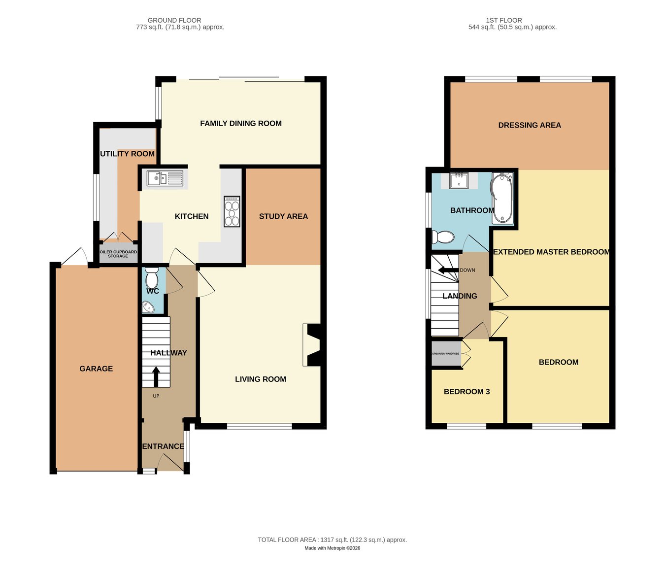 103, Grove Road, Rayleigh floorplan
