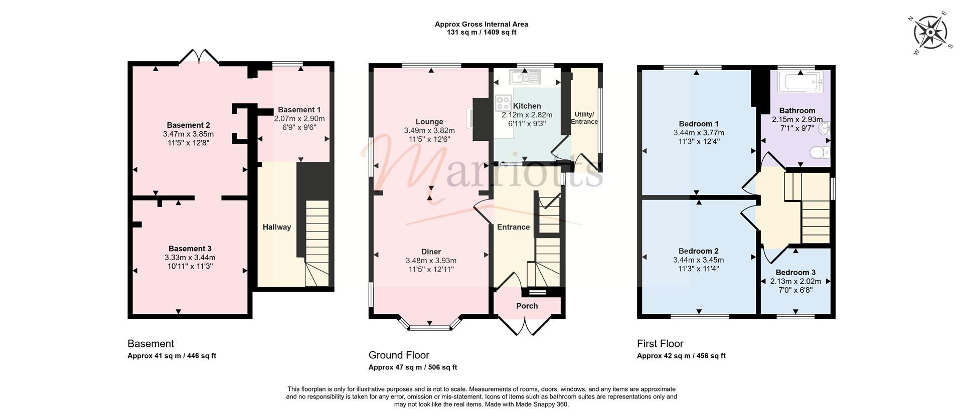 242, Porchester Road, Nottingham floorplan