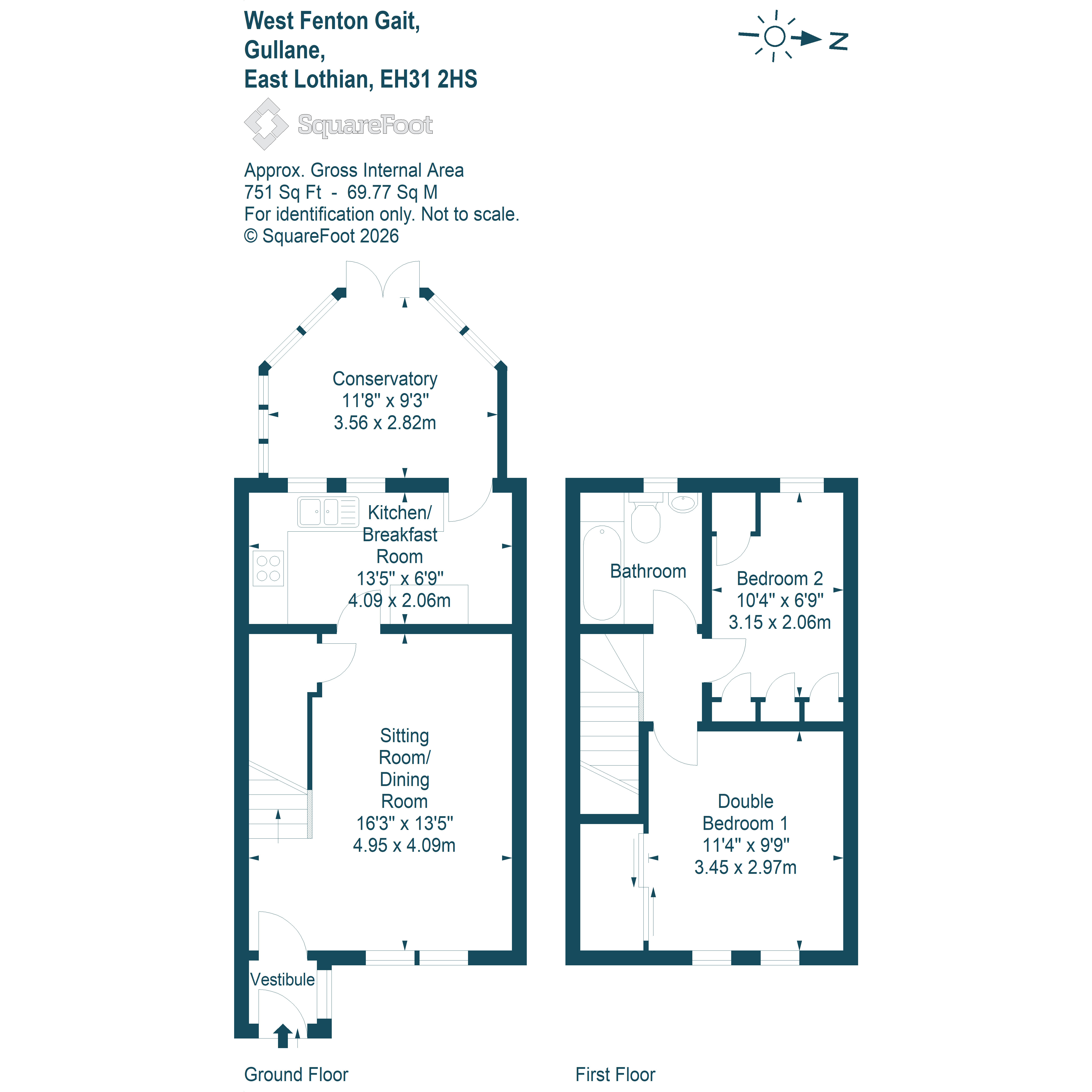 7, West Fenton Gait, Gullane floorplan