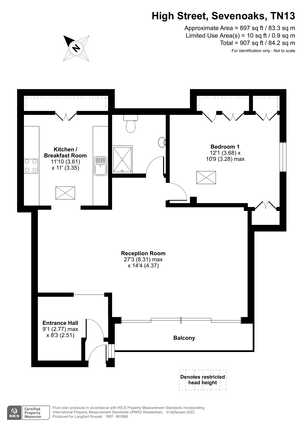 Flat 4, 68, High Street, Sevenoaks floorplan