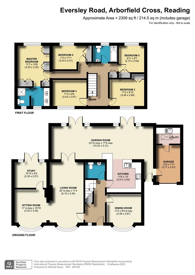 Brokers, Eversley Road, Arborfield Cross floorplan