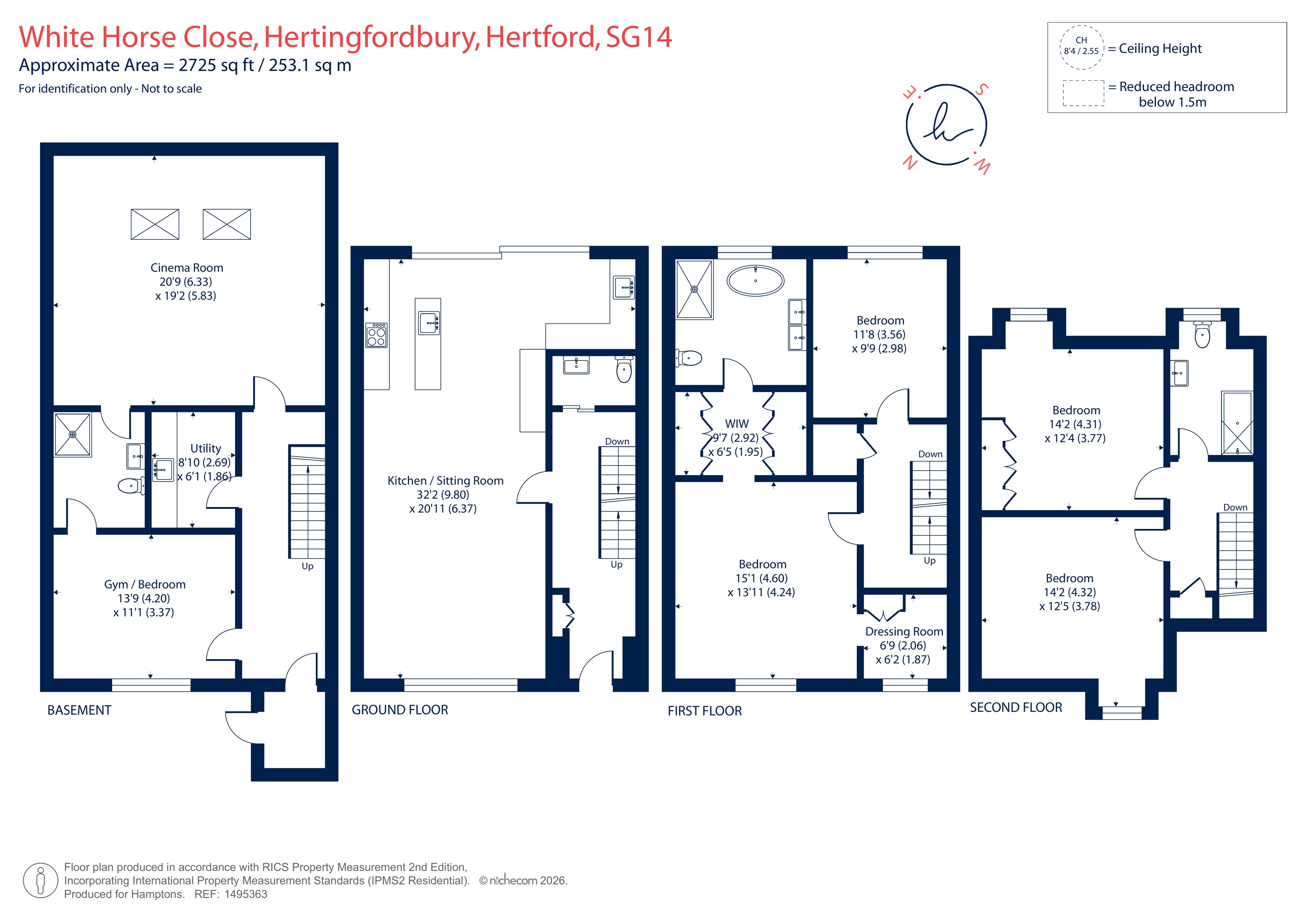 1, White Horse Close, Hertingfordbury floorplan