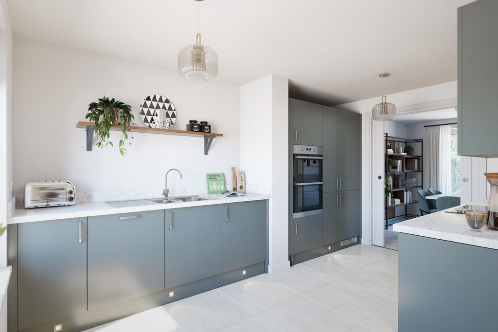 The Modern Kitchen Leads Through Toe The Dining Area, Perfect For You To Entertain Friends And Fami
