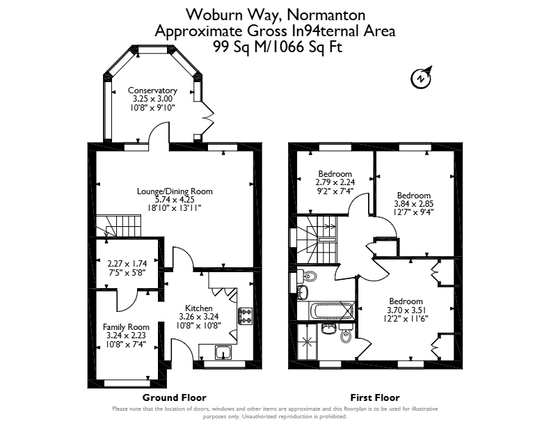 22, Woburn Way, Normanton floorplan