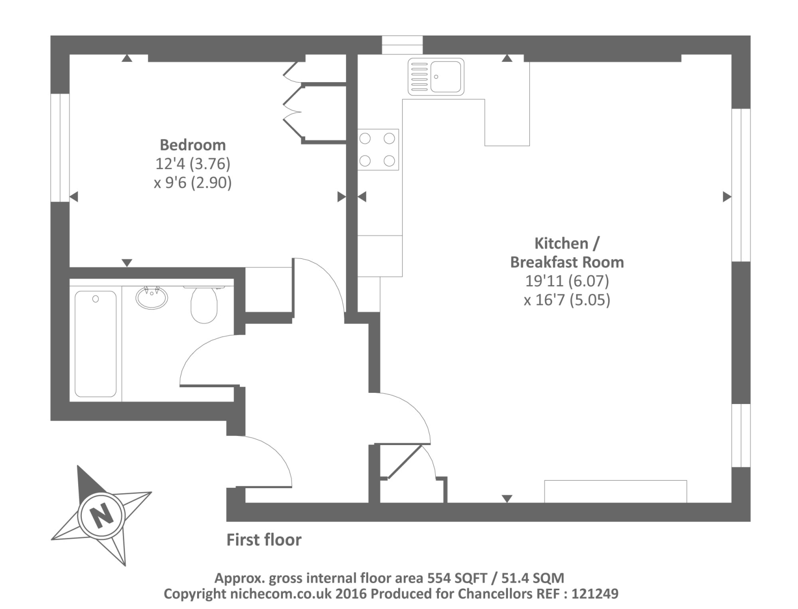 1 Bedrooms Flat to rent in Richmond, Surrey TW9