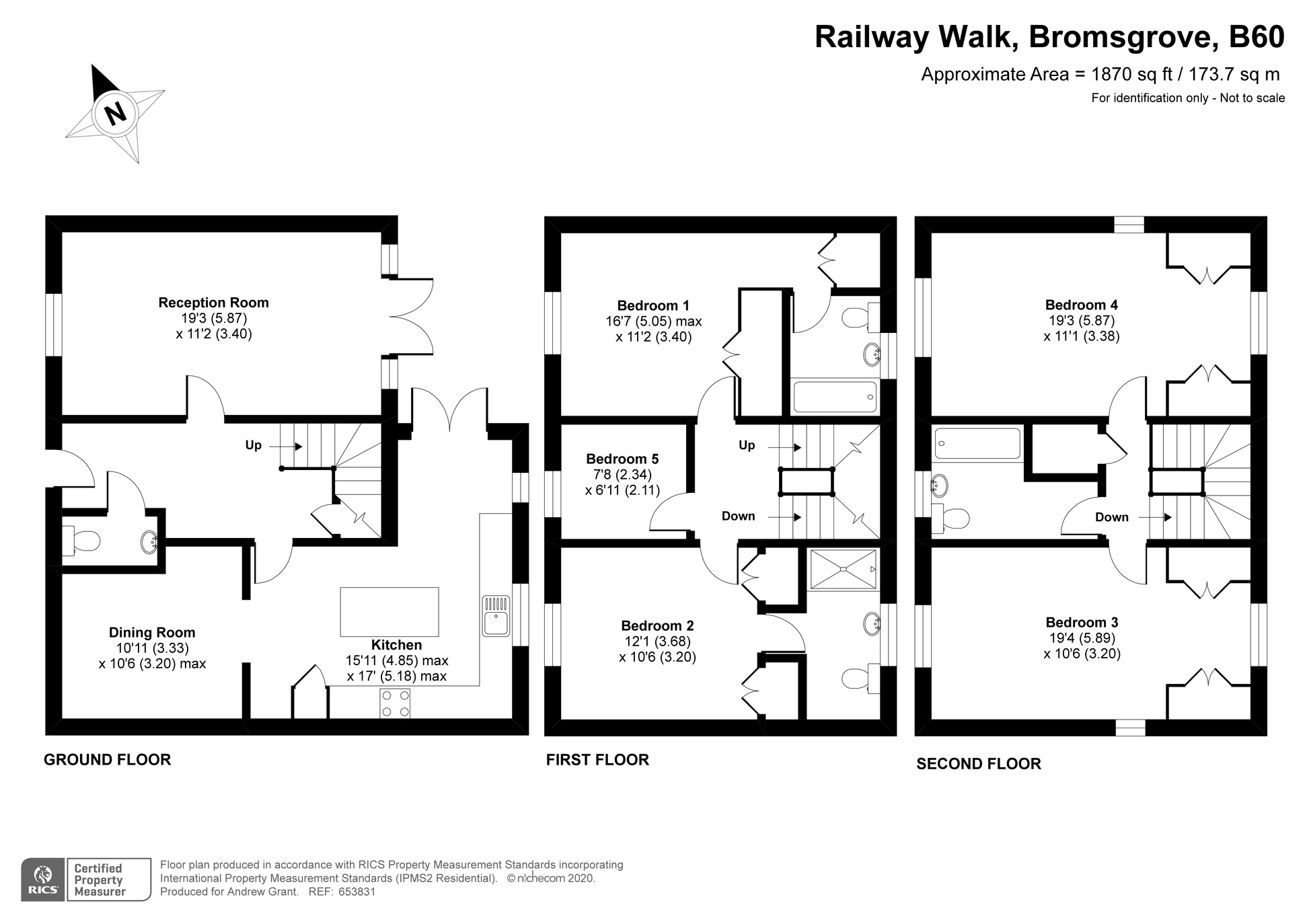 Railway Walk, Aston Fields, Bromsgrove B60, 5 bedroom detached house