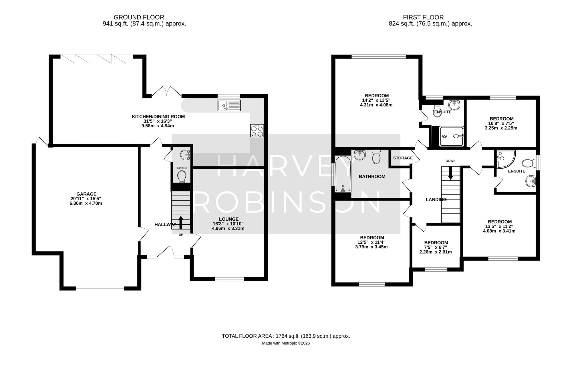 26a The Woodlands, Biggleswade floorplan