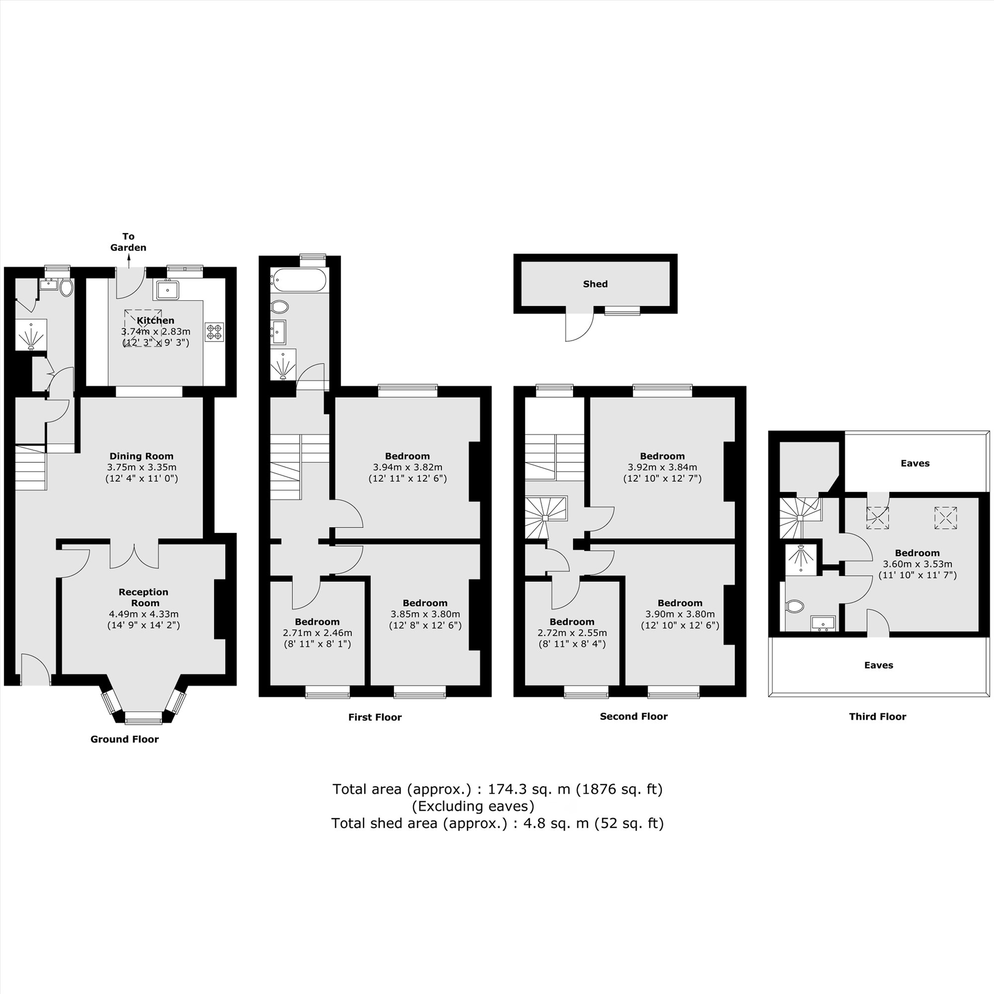 75, Regina Road, London floorplan