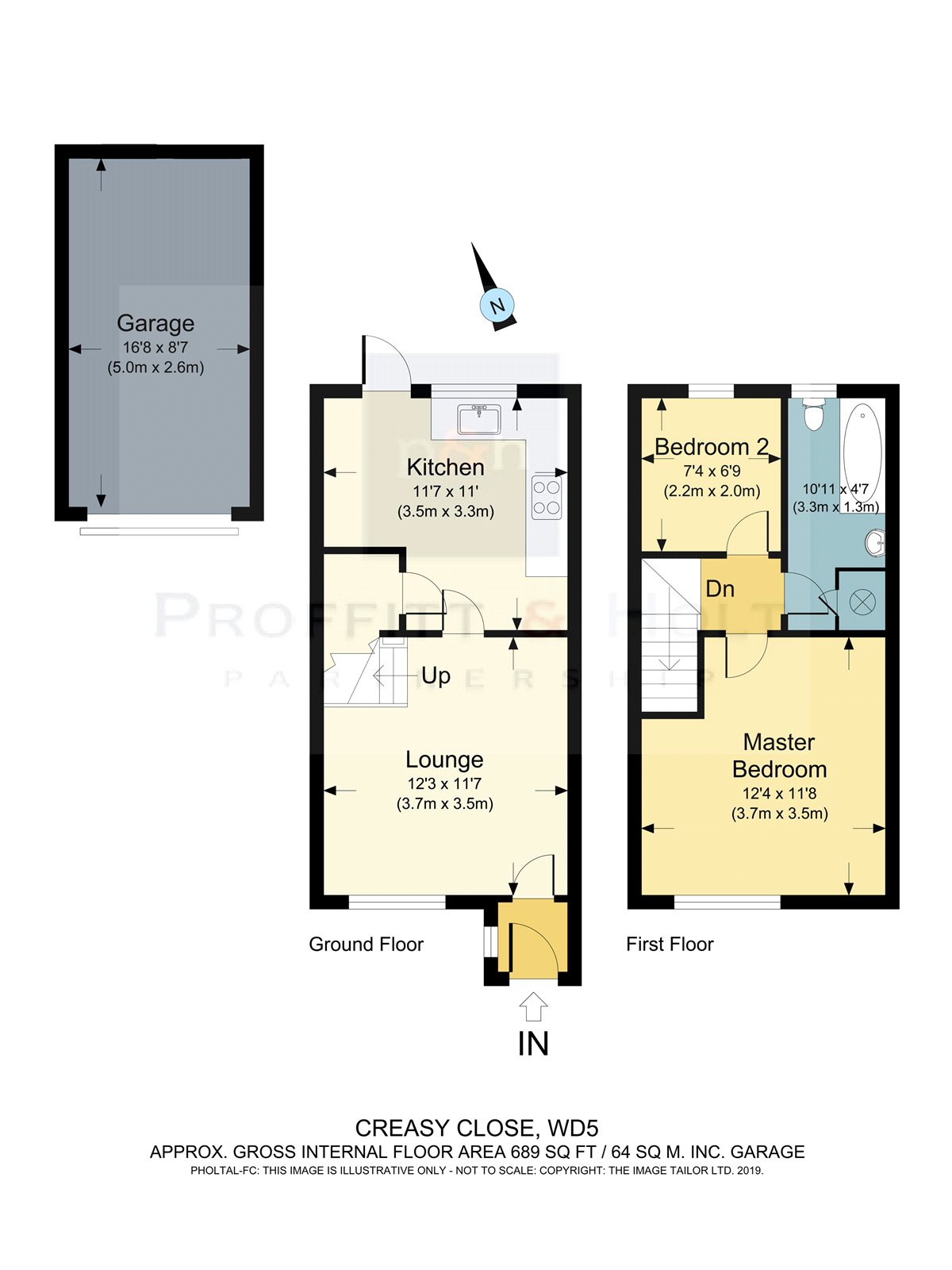 2 Bedrooms Semi-detached house to rent in Creasy Close, Abbots Langley WD5