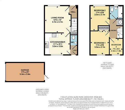 3 Bedrooms Terraced house to rent in Oxlip Leyes, Bicester OX26