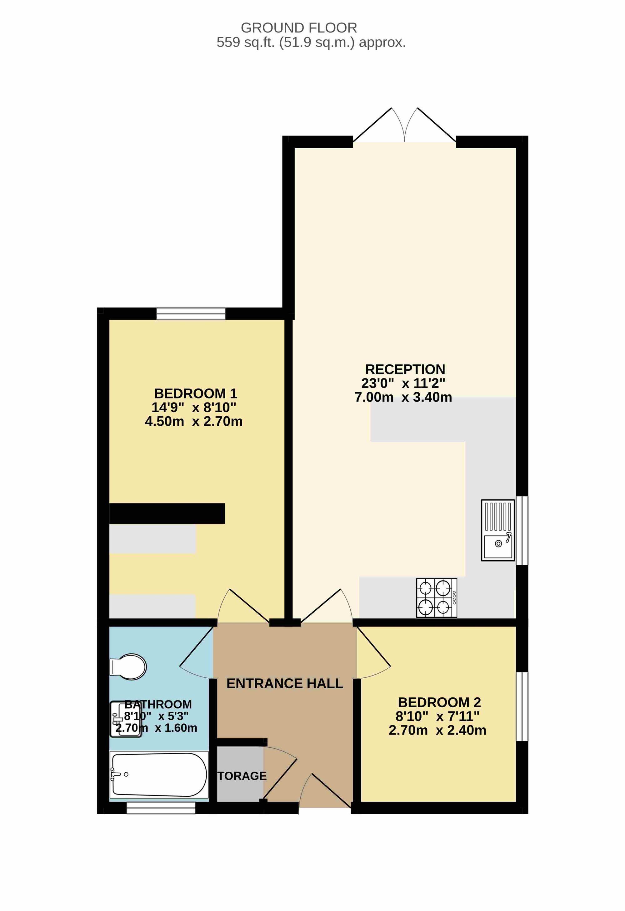 The Porters Lodge, Cheltenham floorplan