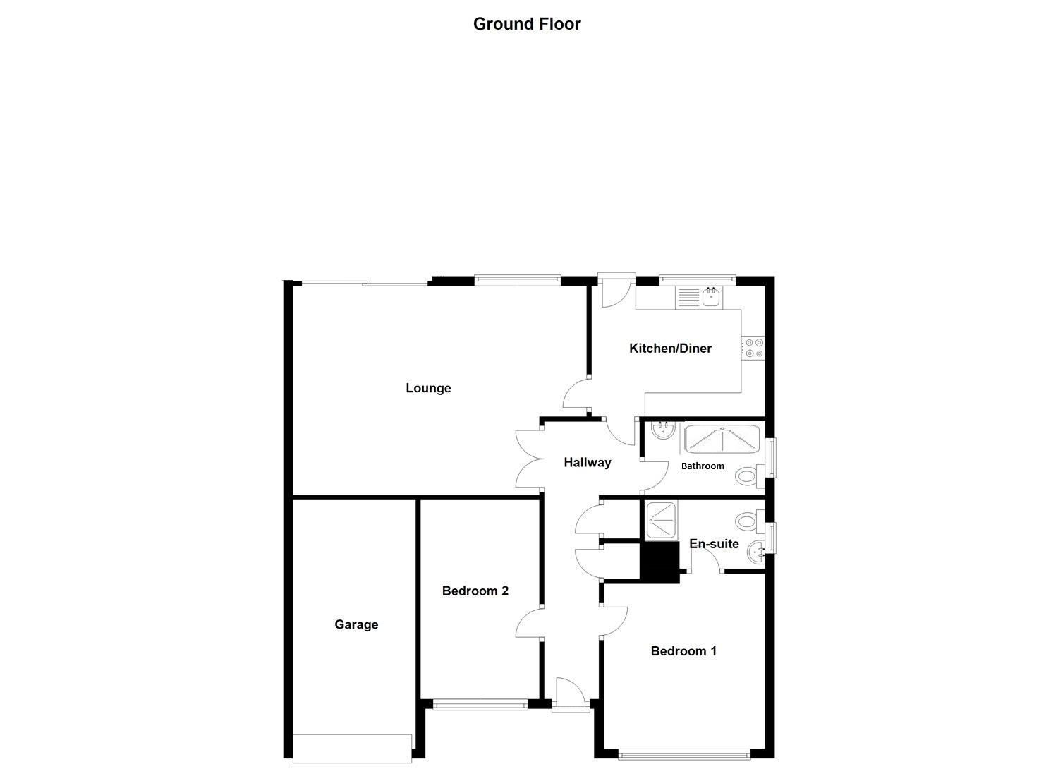 1, Alfred Close, Sleaford floorplan