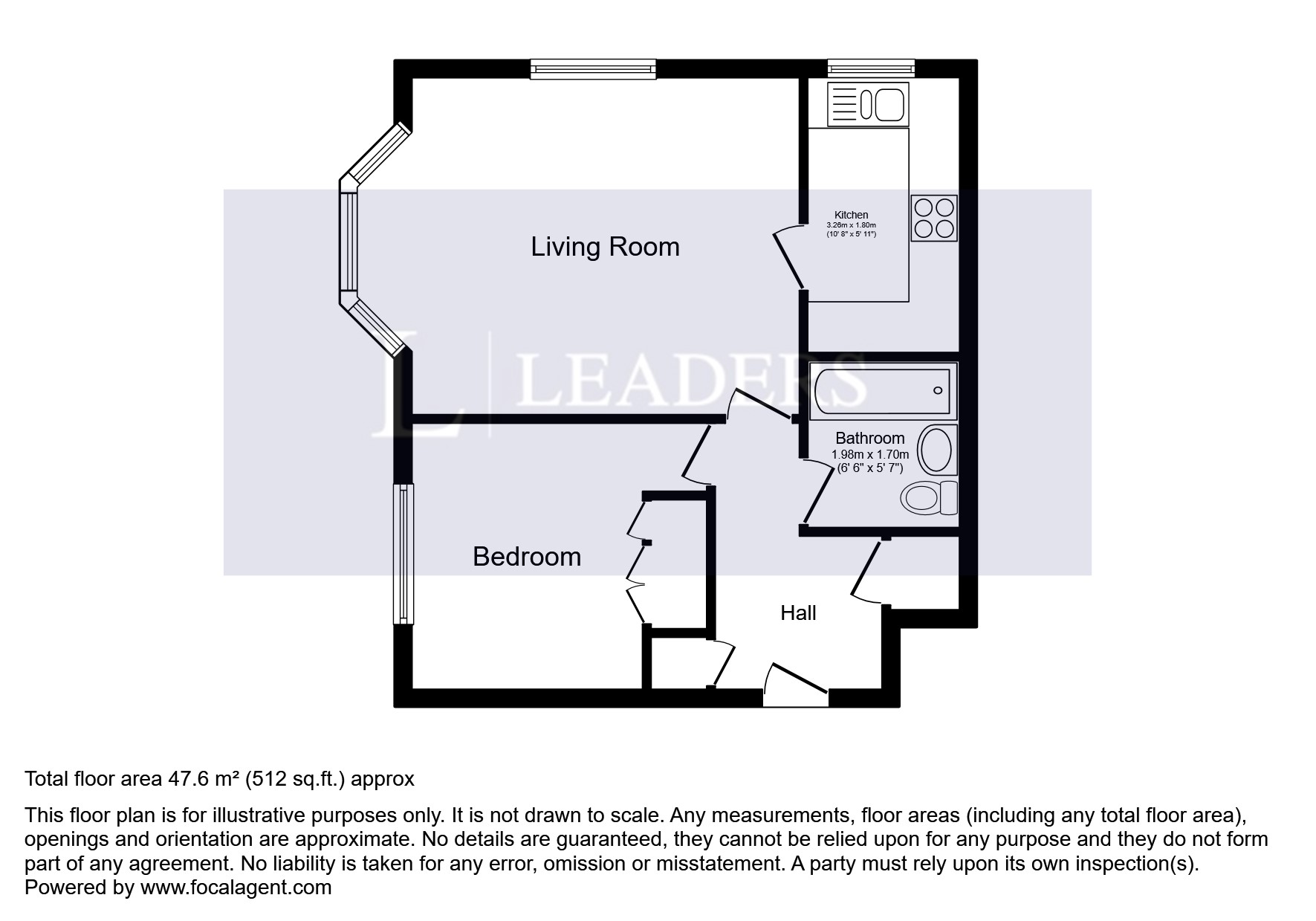 Flat 22 Diamond Court, ., St. Annes Way, Redhill floorplan