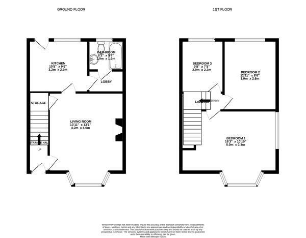 22, Denville Crescent, West Midlands floorplan