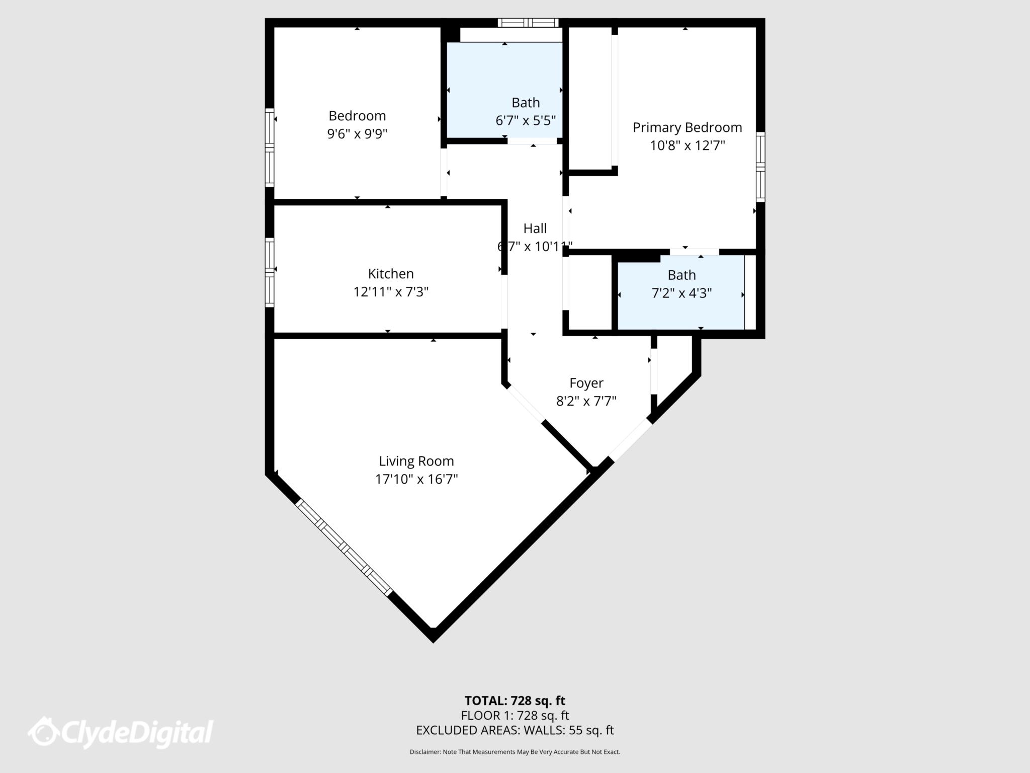 Flat 3, Thistlebank, Bridge Of Weir floorplan