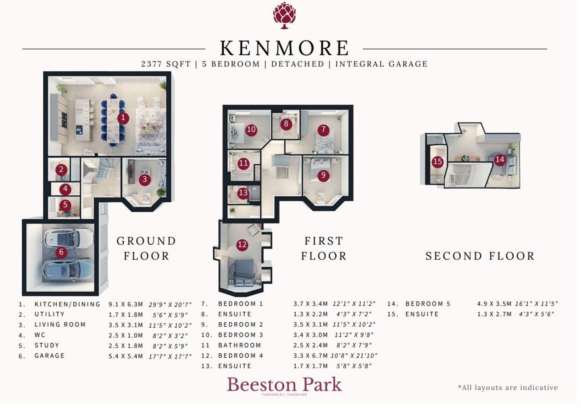 Plot 5, Beeston Park, Tarporley floorplan