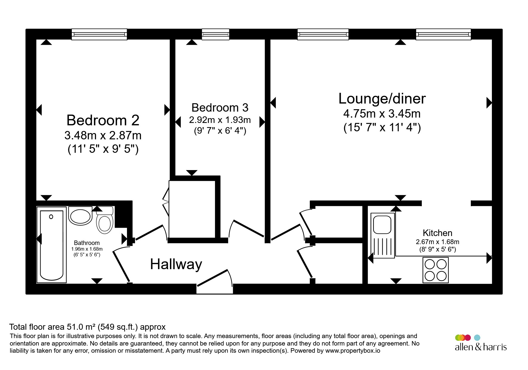 Flat 11, Rivercourt, Beeches Road, Cirencester floorplan