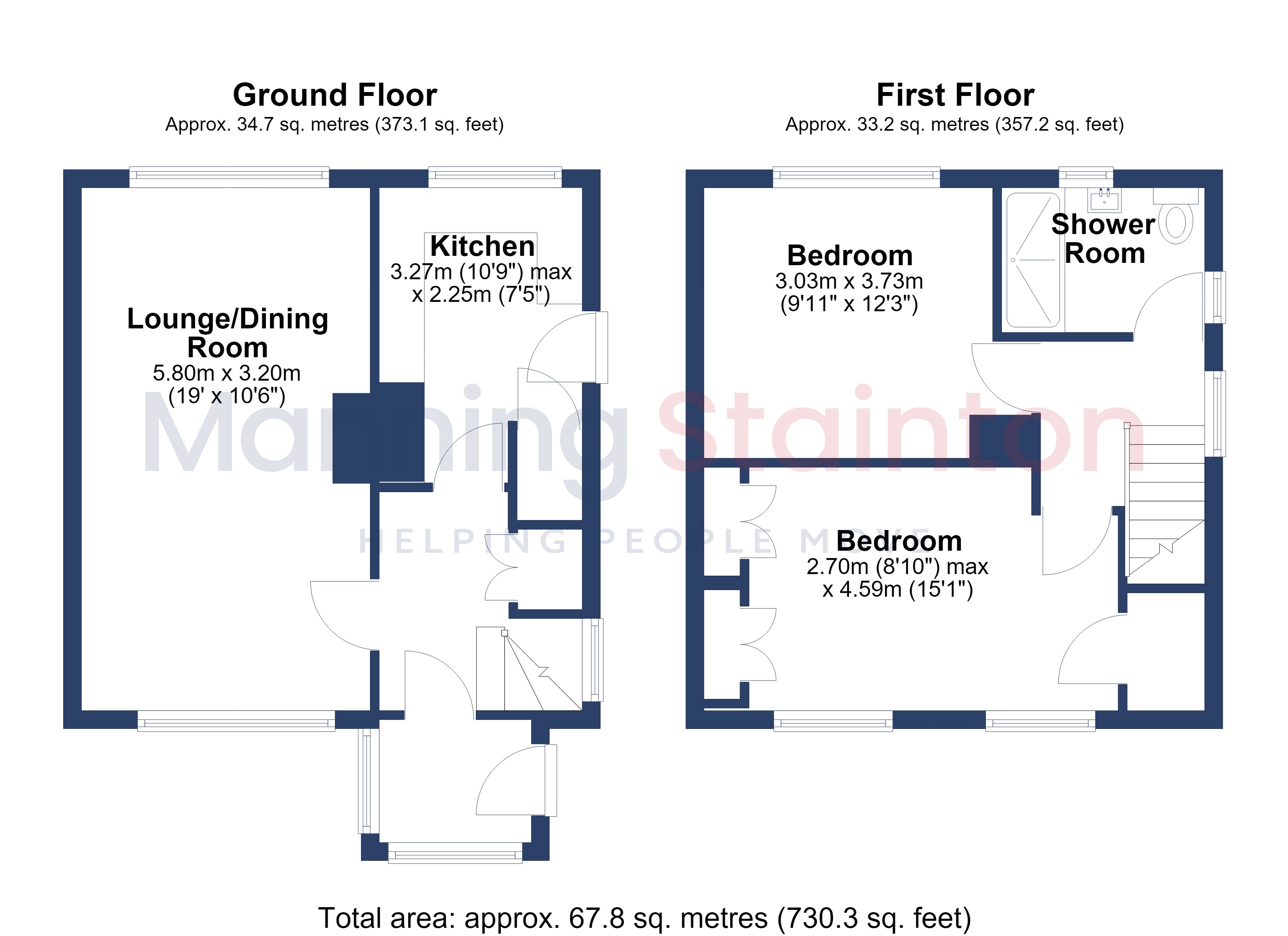 25, West Park Close, Leeds floorplan