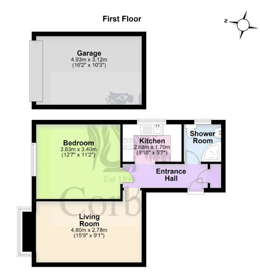 1 Hardy Close, Mount Pleasant Lane, Swanage floorplan