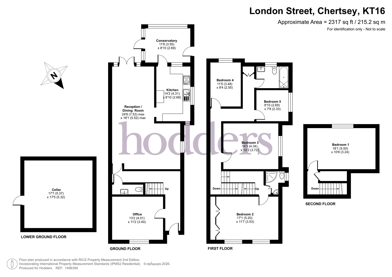 54, London Street, Chertsey floorplan