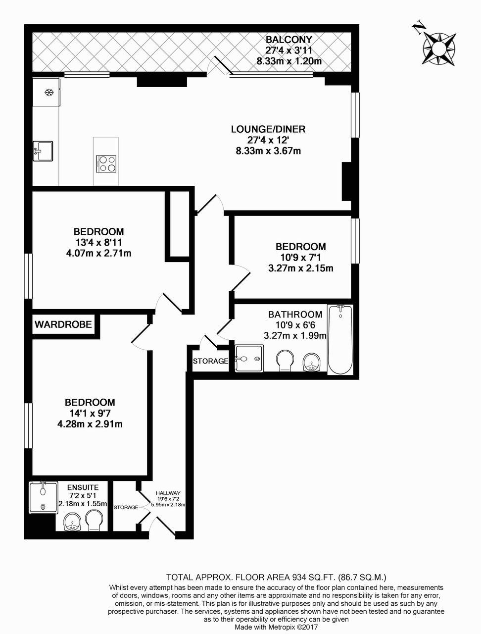 3 Bedrooms Flat to rent in Orchid Apartments, The Hawksmoors, 57 Crowder Street, Shadwell, London E1