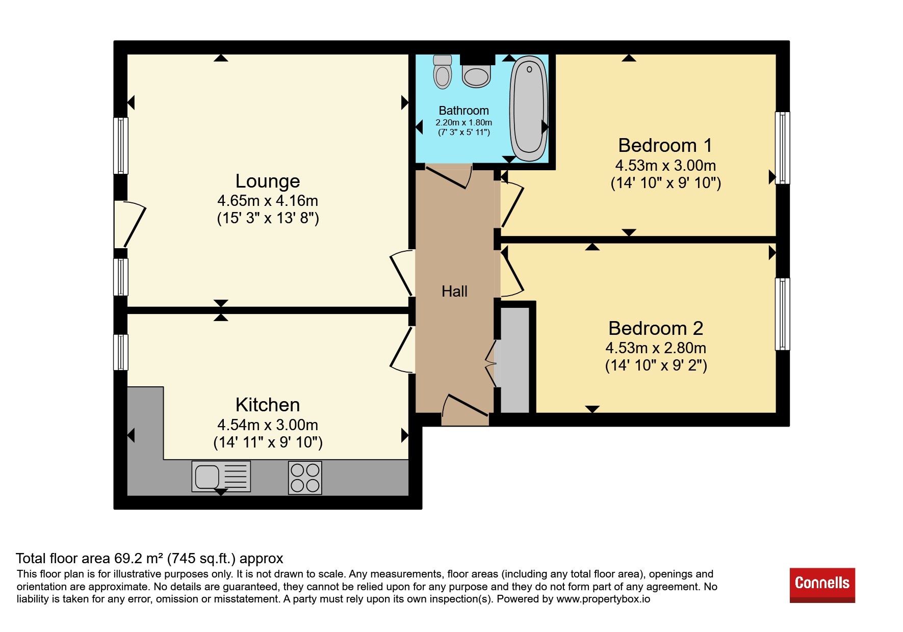 6, Chelmer Apartments, North Crockerford, Basildon floorplan