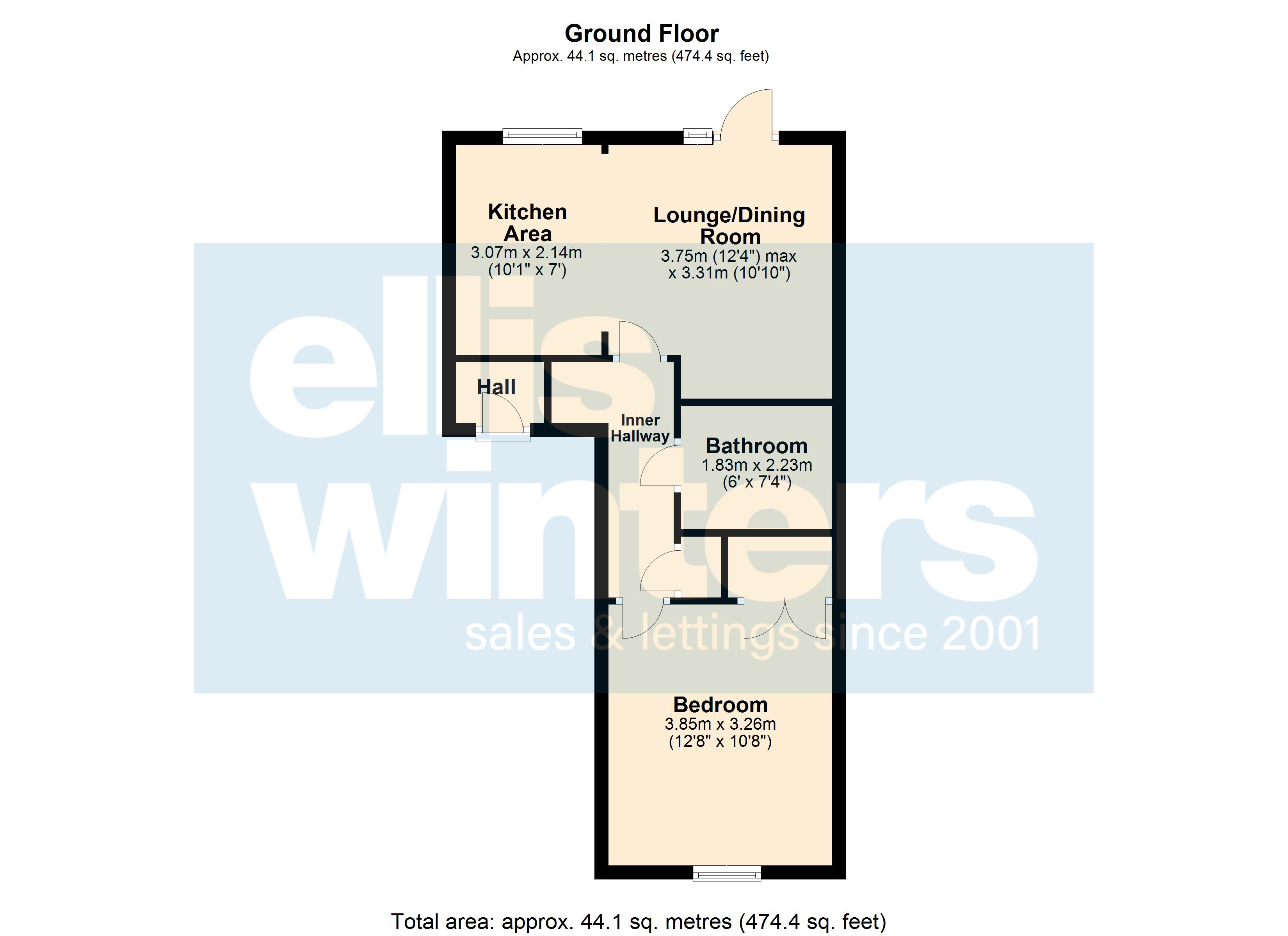 Flat 1, 64D, Huntingdon Road, Chatteris floorplan