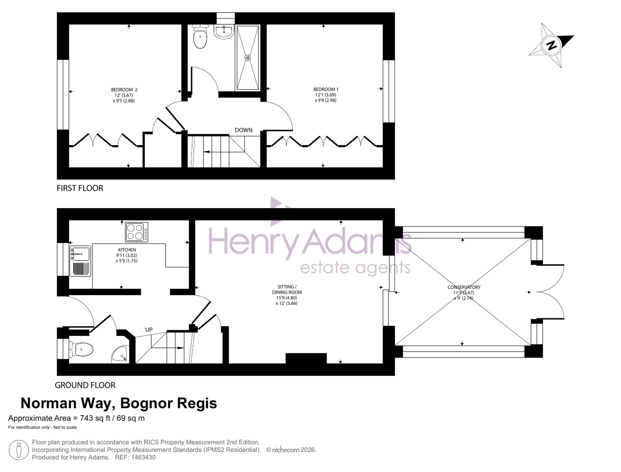1 Norman Way, Bognor Regis floorplan