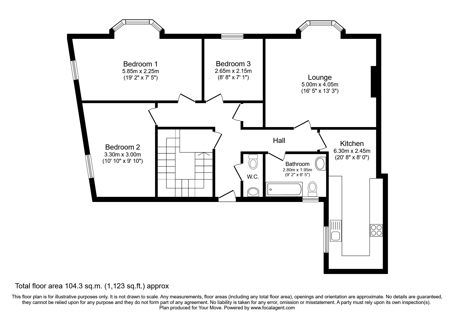 Albany Gardens, Whitley Bay NE26, 3 bedroom flat to rent 64156846
