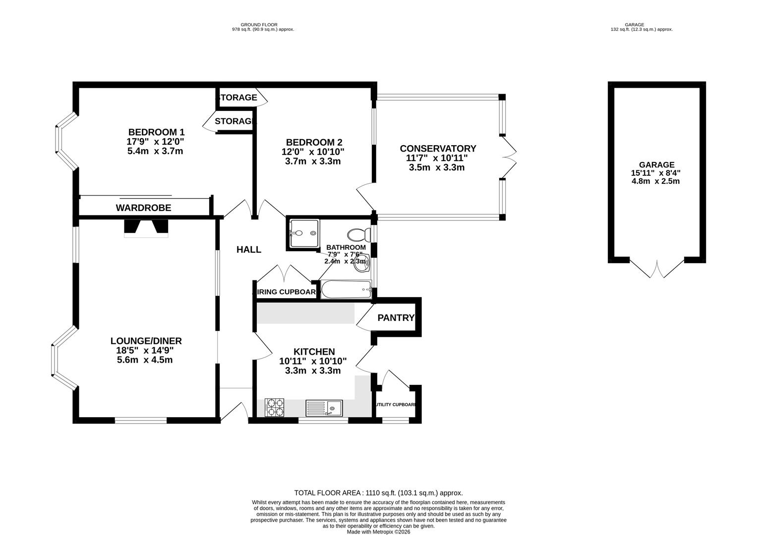 11, Roundhayes Close, Dorset floorplan