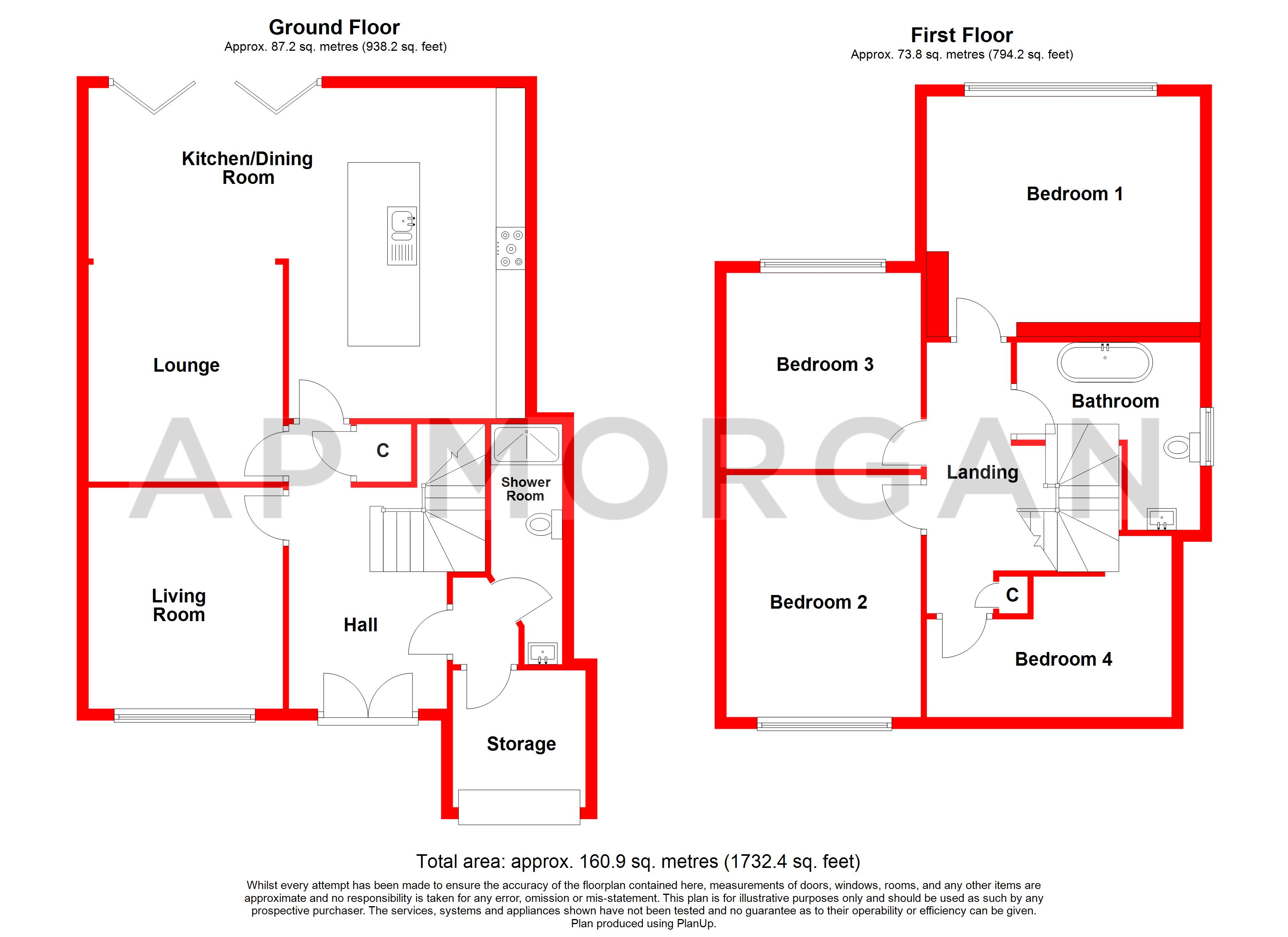 43, Westridge Road, West Midlands floorplan
