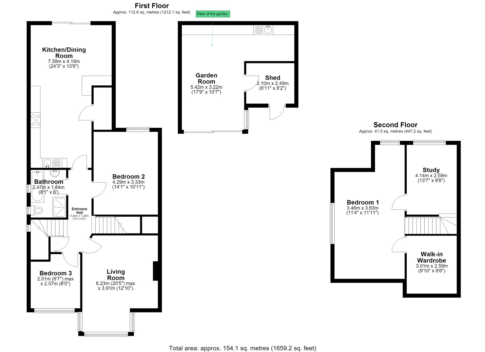 25a, Priest Hill, Reading floorplan
