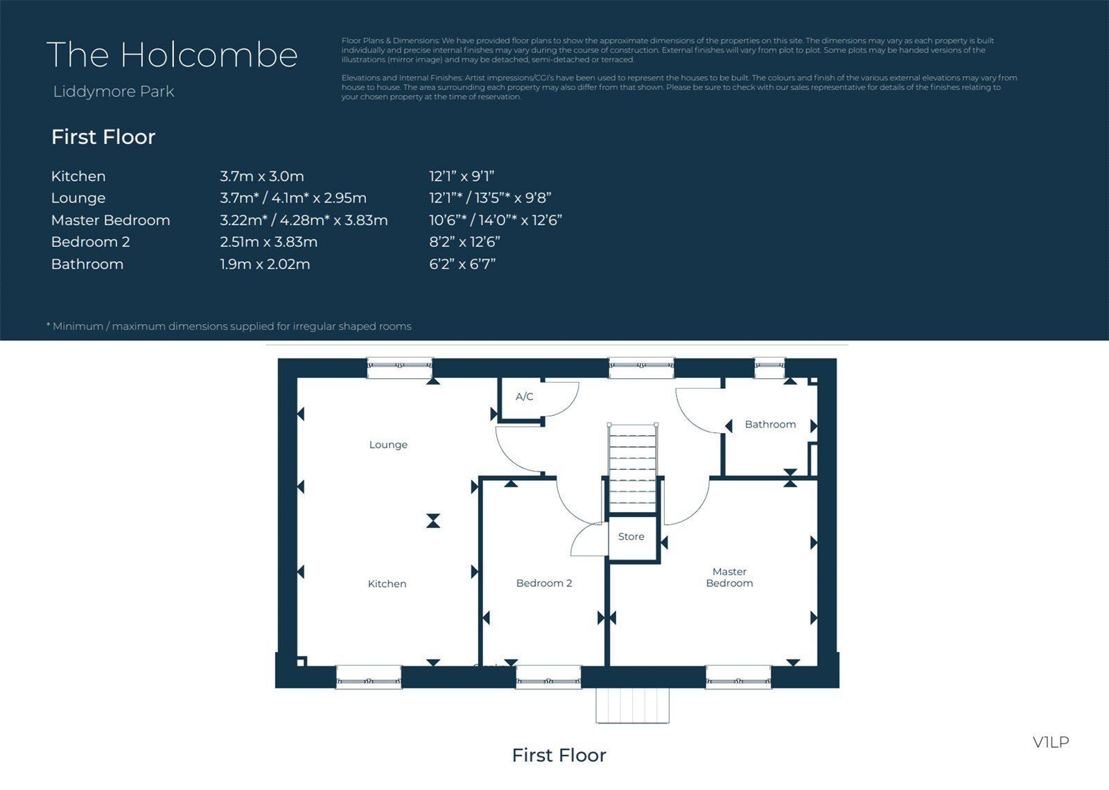 Plot 206 Liddymore Park,, Plot 206 The Holcombe, Liddymore Park, Watchet floorplan