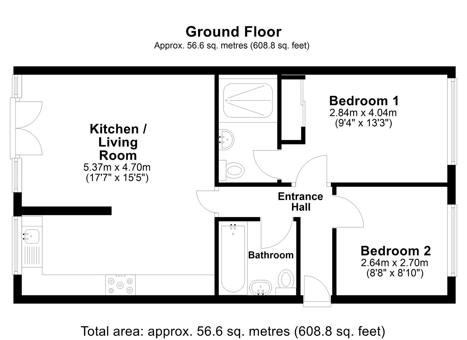 3, Itea Court, Lindie Gardens, Uxbridge floorplan