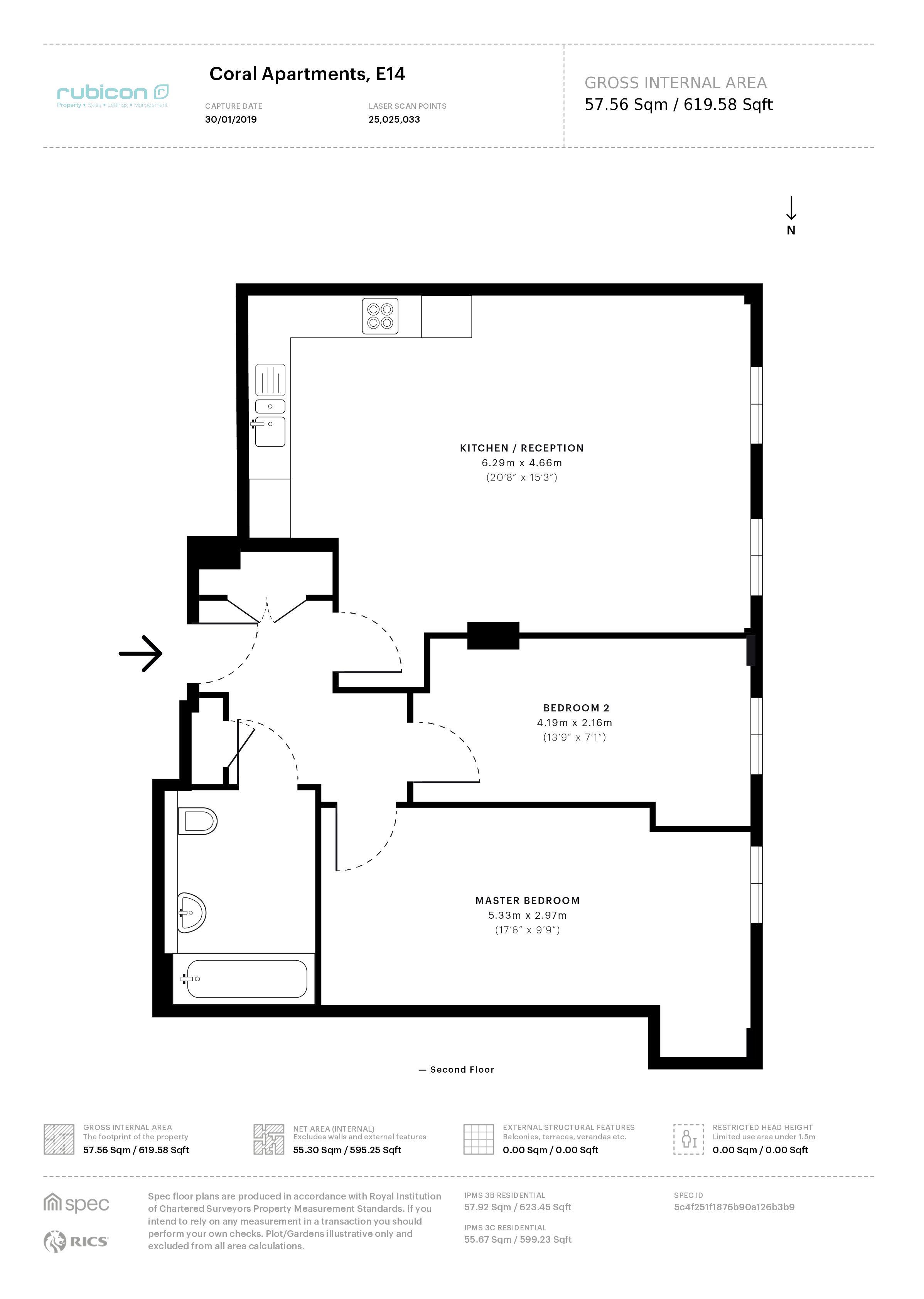 2 Bedrooms Flat for sale in Salton Square, London E14