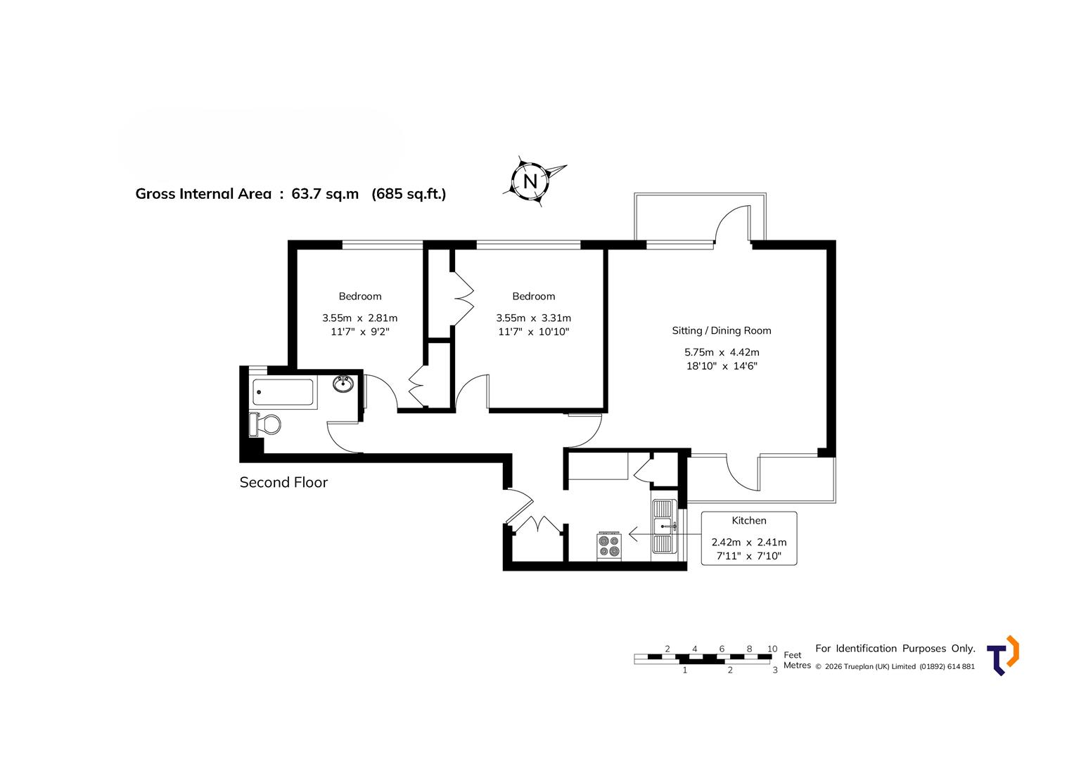 14, Marlborough Court, Westerham floorplan