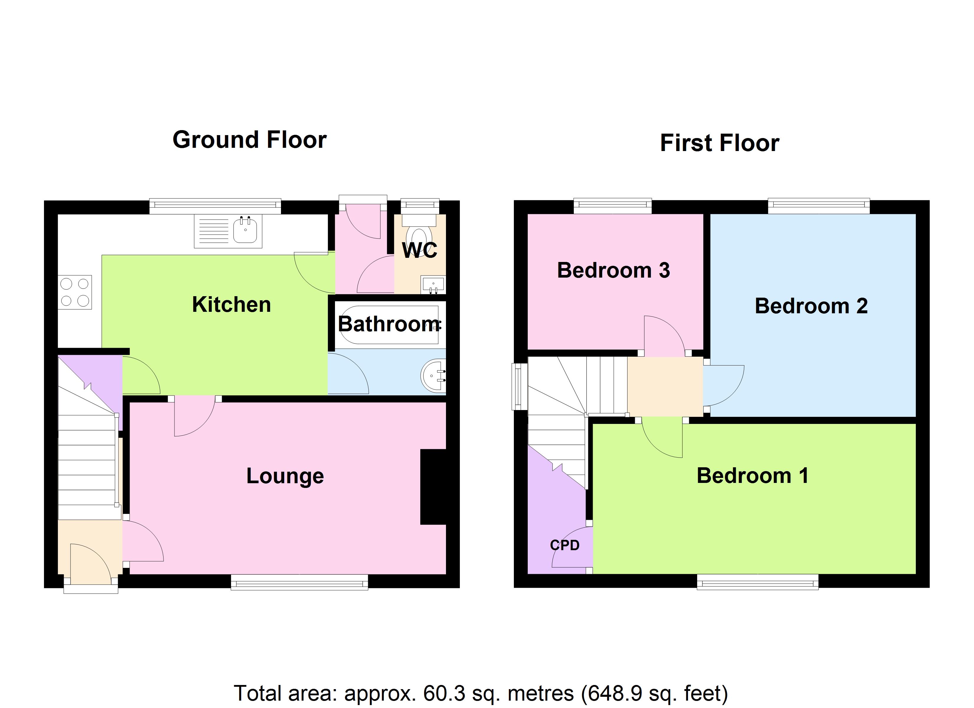 24, Aldam Road, Doncaster floorplan
