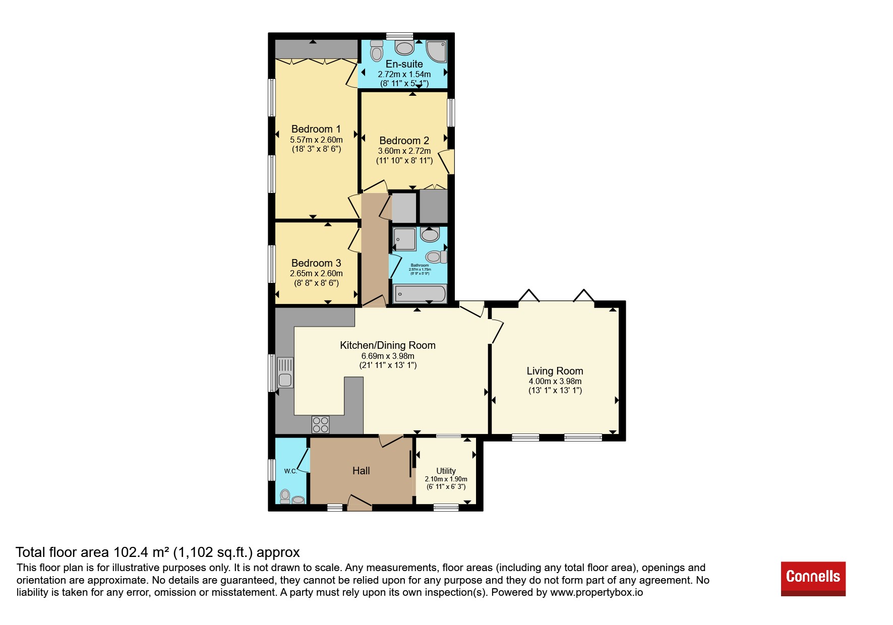 15, Curlieu Close, Warwick floorplan