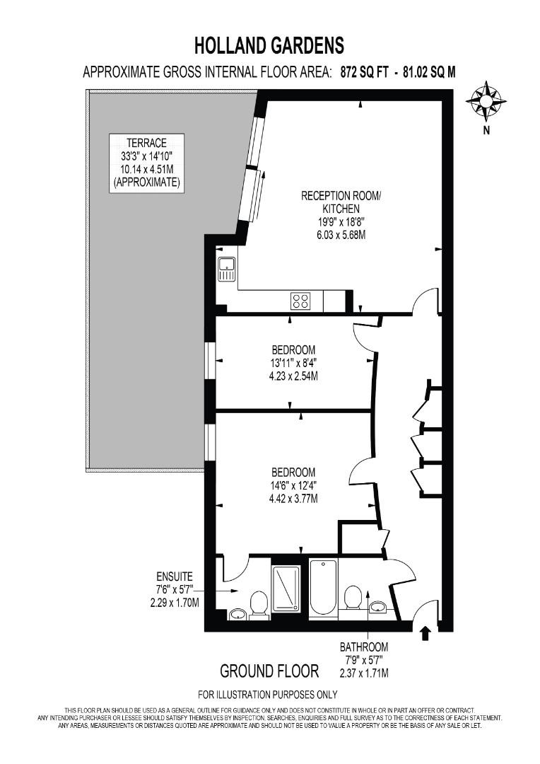 89, Holland Gardens, Brentford floorplan