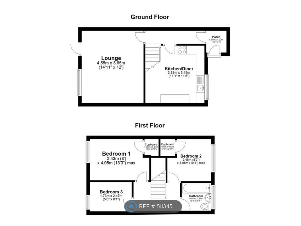 3 Bedrooms End terrace house to rent in Underwood Close, Maidstone ME15