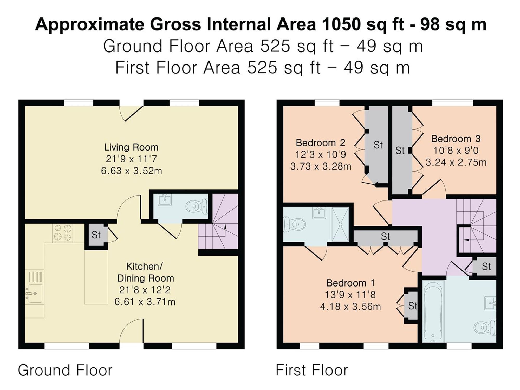 7 Harrison Lane, Hertford floorplan