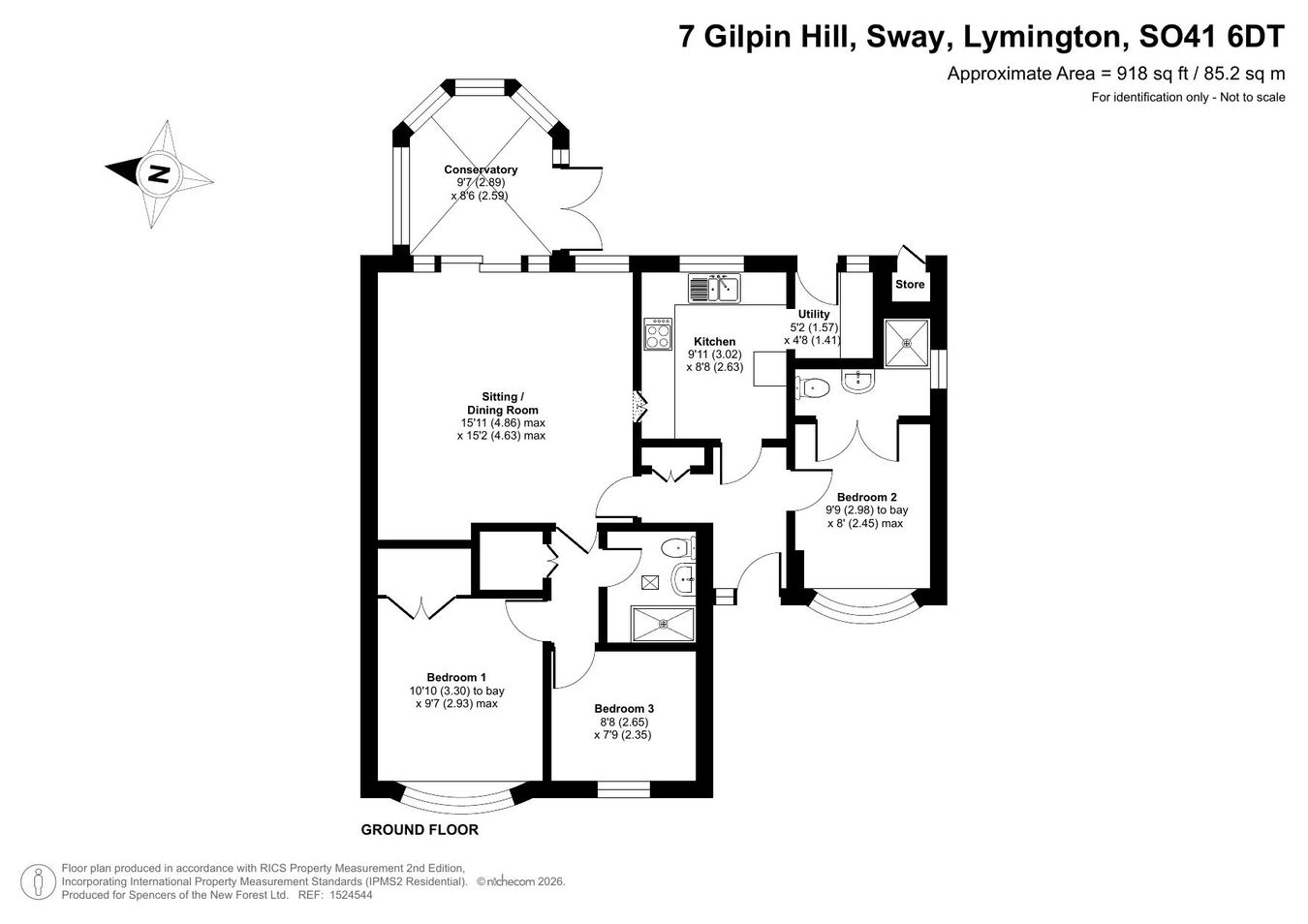 7, Gilpin Hill, Lymington floorplan