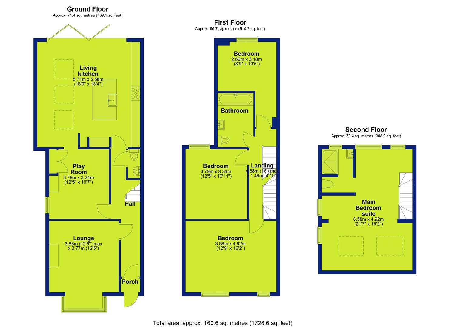 29, South Road, Nottingham floorplan