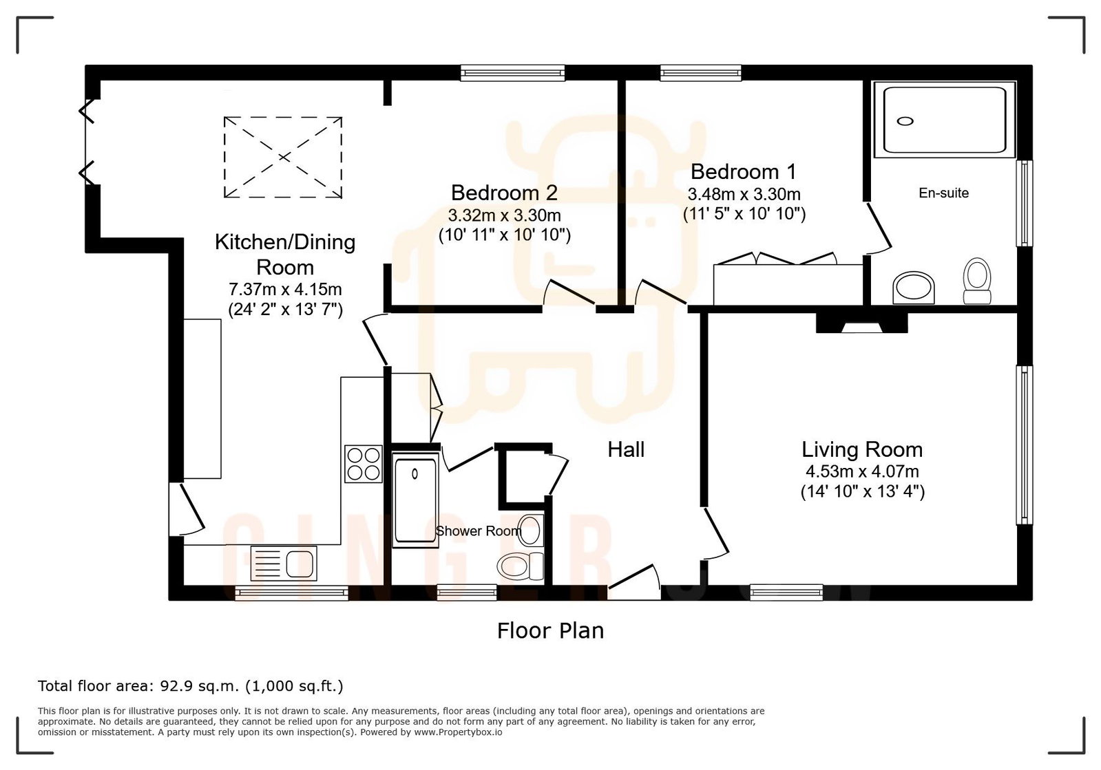 47, Bedford Road, Bedford floorplan